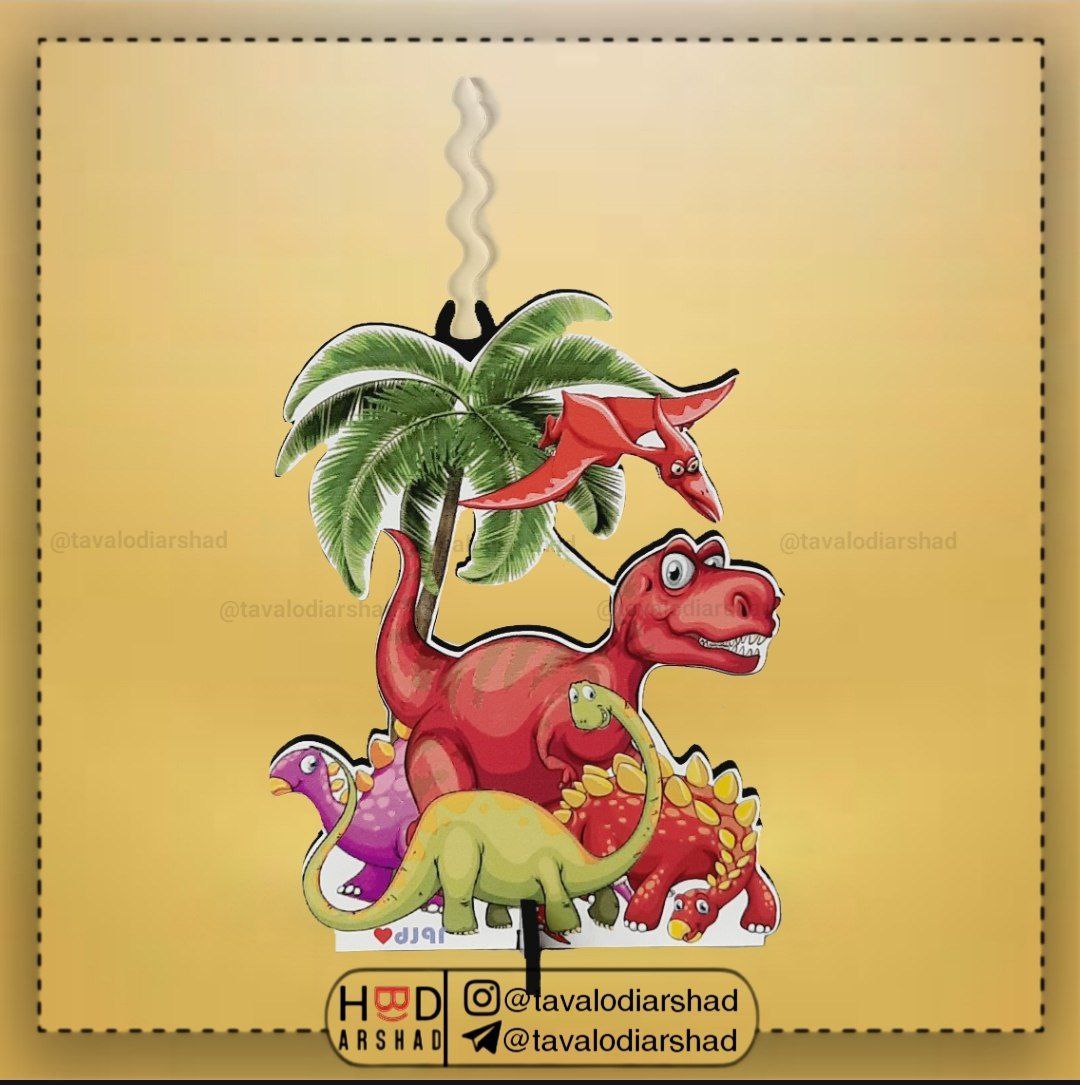 شمع استند عروسکی دایناسور ها